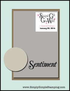 Stampin' Gals Gone Wild Weekend Challenge for January 29, 2016 - check it out at www.SimplySimpleStamping.com