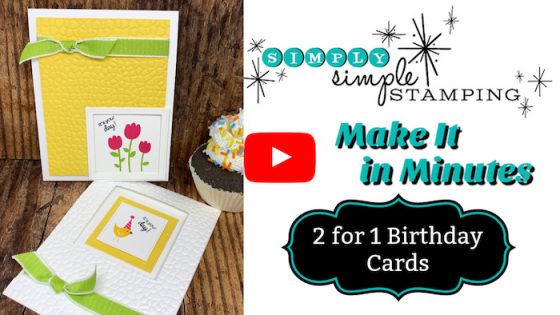 2 for 1 Handmade Birthday Card Ideas | Make it in Minutes