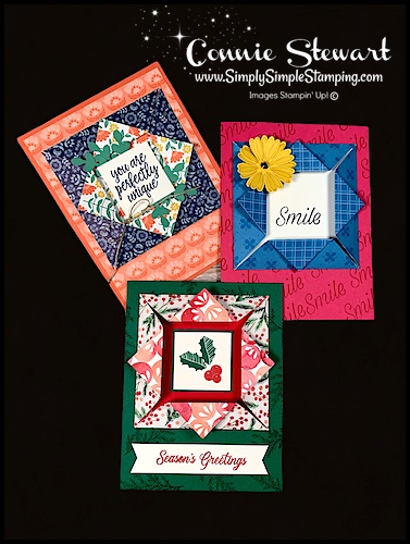 Want To See 3 Folded Frame Cards With A Little Origami Action? Learn More…